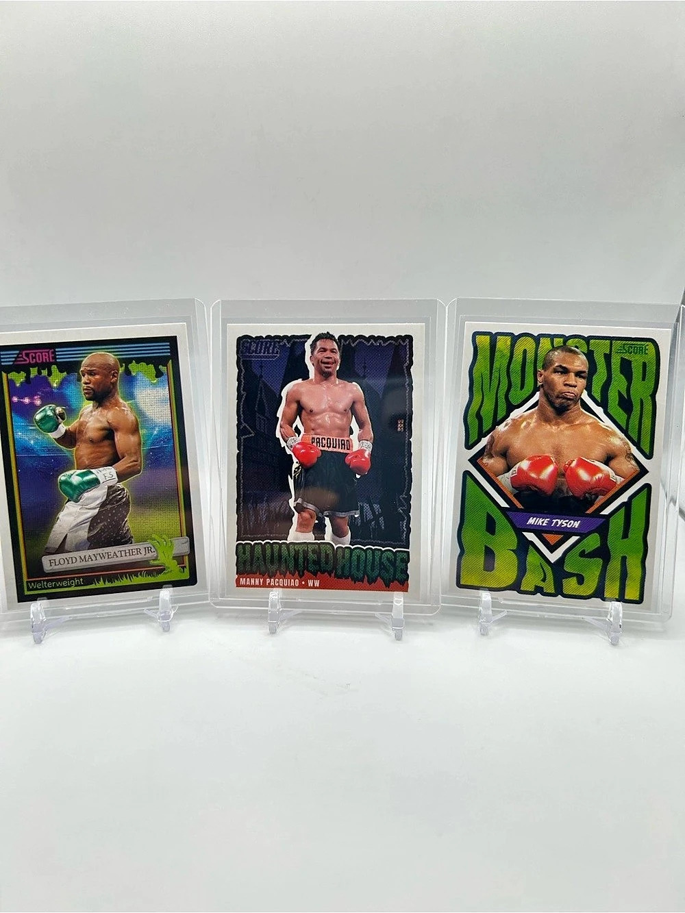 Mayweather Jr, Pacquiao, and Tyson Trading Cards